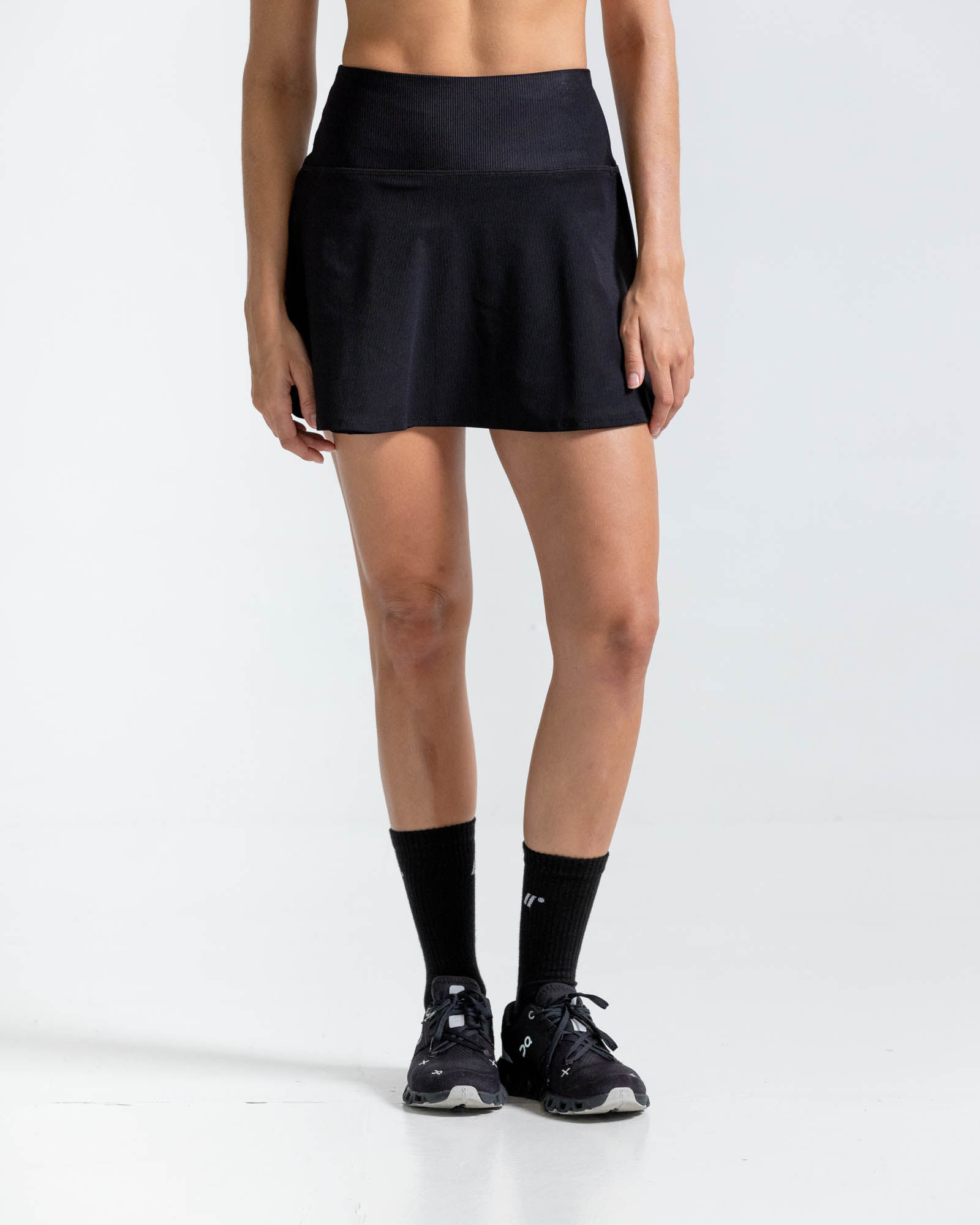 Falda Deportiva,  Color Negro  Para Mujer
