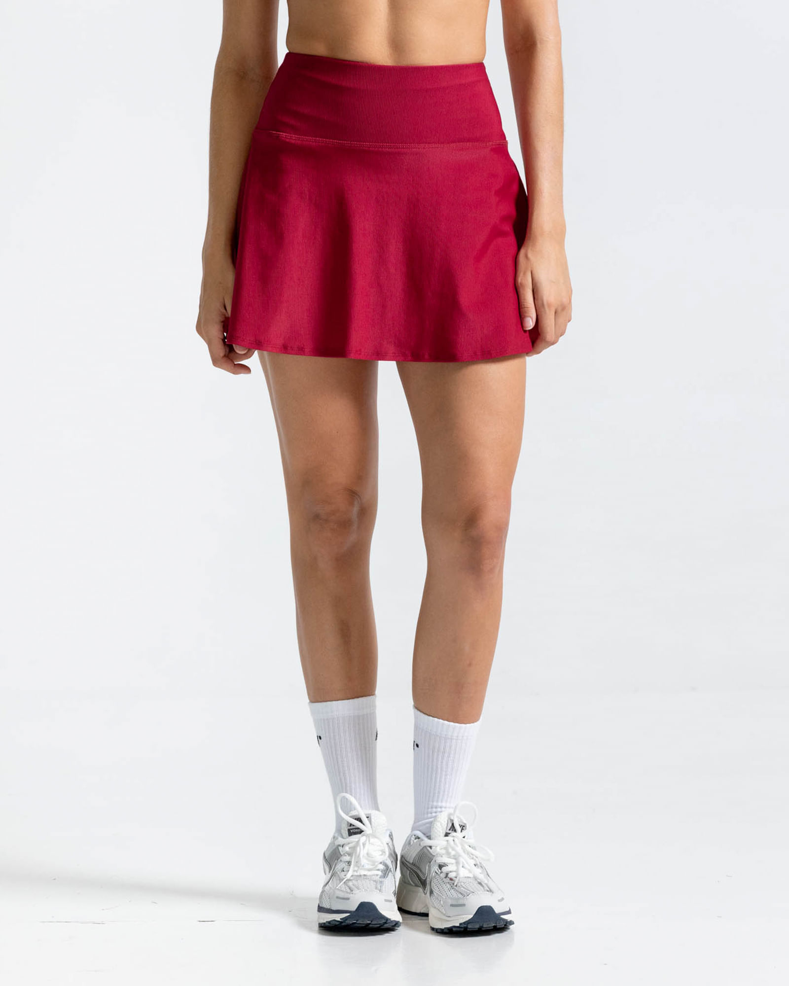 Falda Deportiva,  Color Rojo Para Mujer