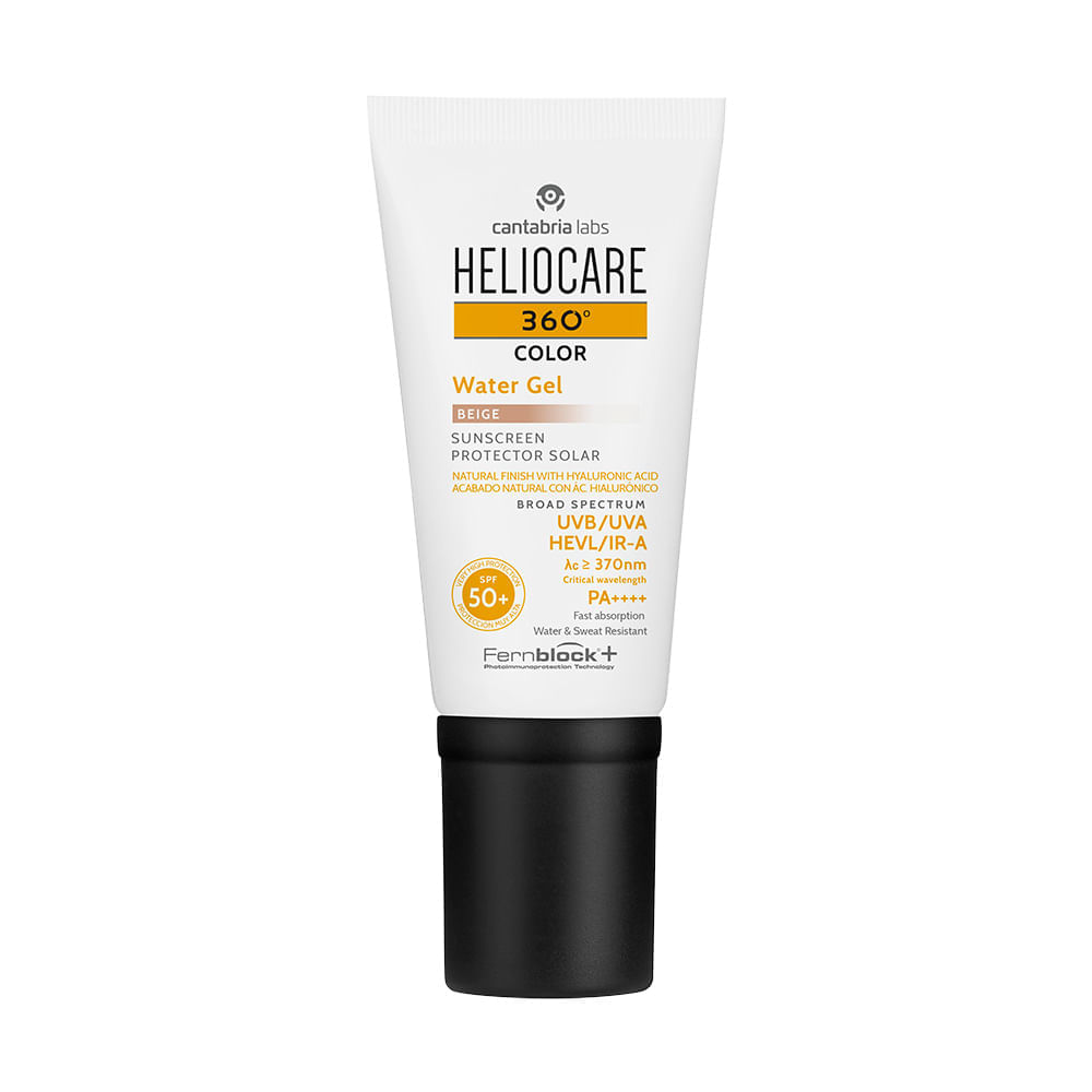 Bloqueador Solar Heliocare 360 Water Gel Con Color Beige SPF50+