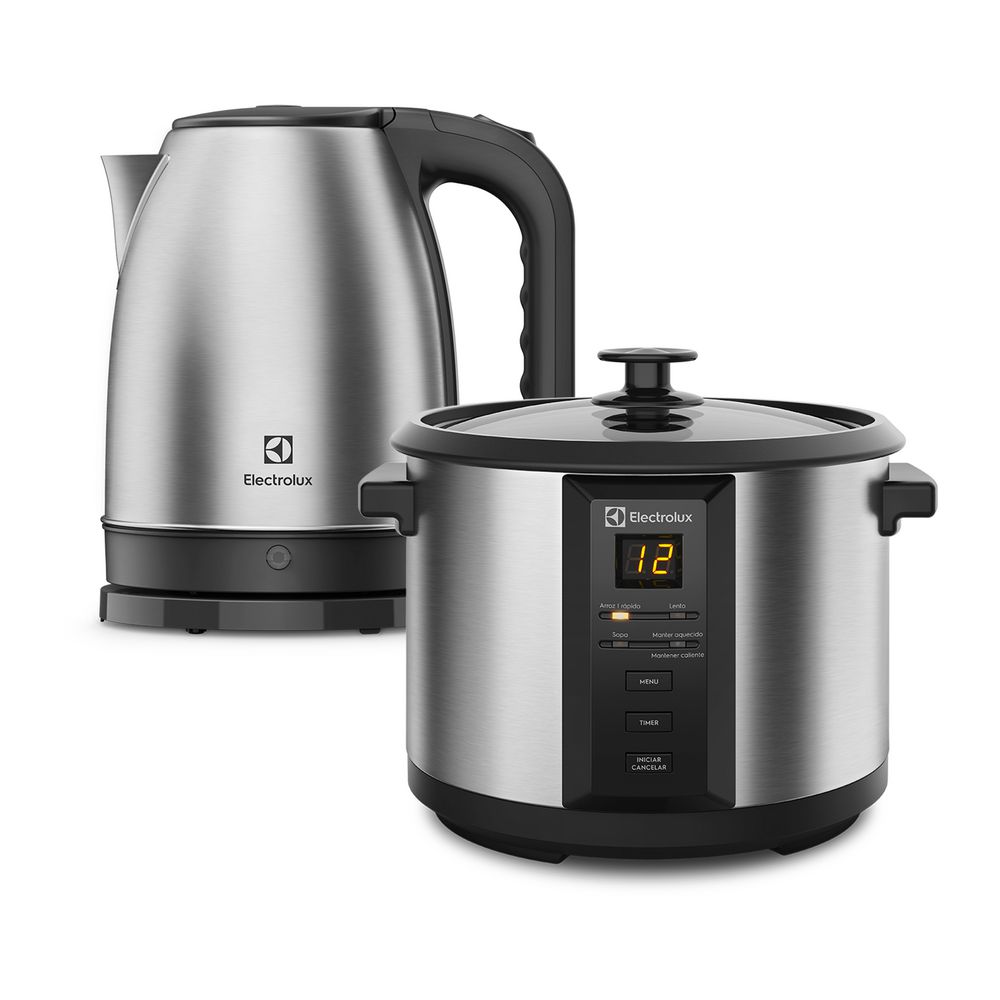 Arrocera multiusos 1.8Lt y Hervidor  ELECTROLUX ECC20 + EEK10