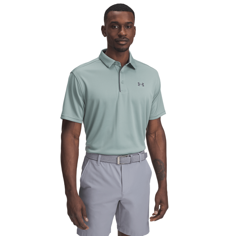 UA H Polo Camiseta Manga Corta verde de hombre para golf
