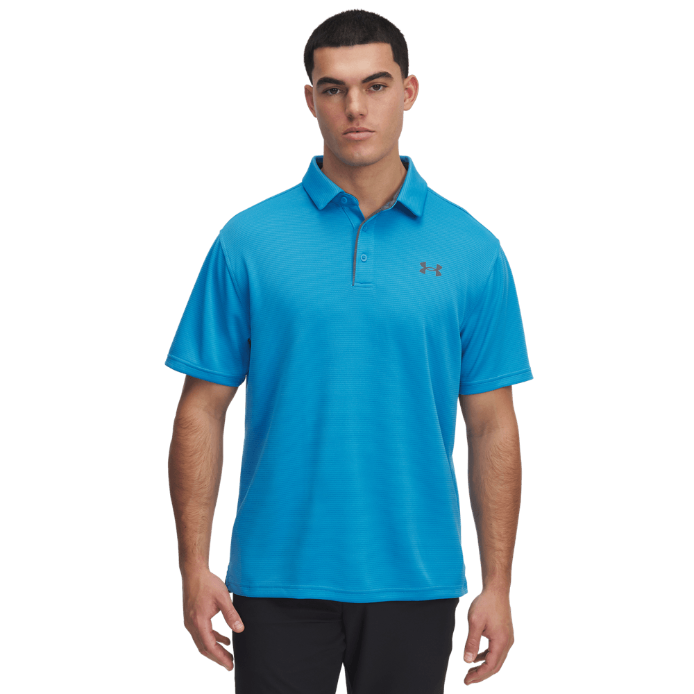 UA H Polo Camiseta Manga Corta azul de hombre para golf
