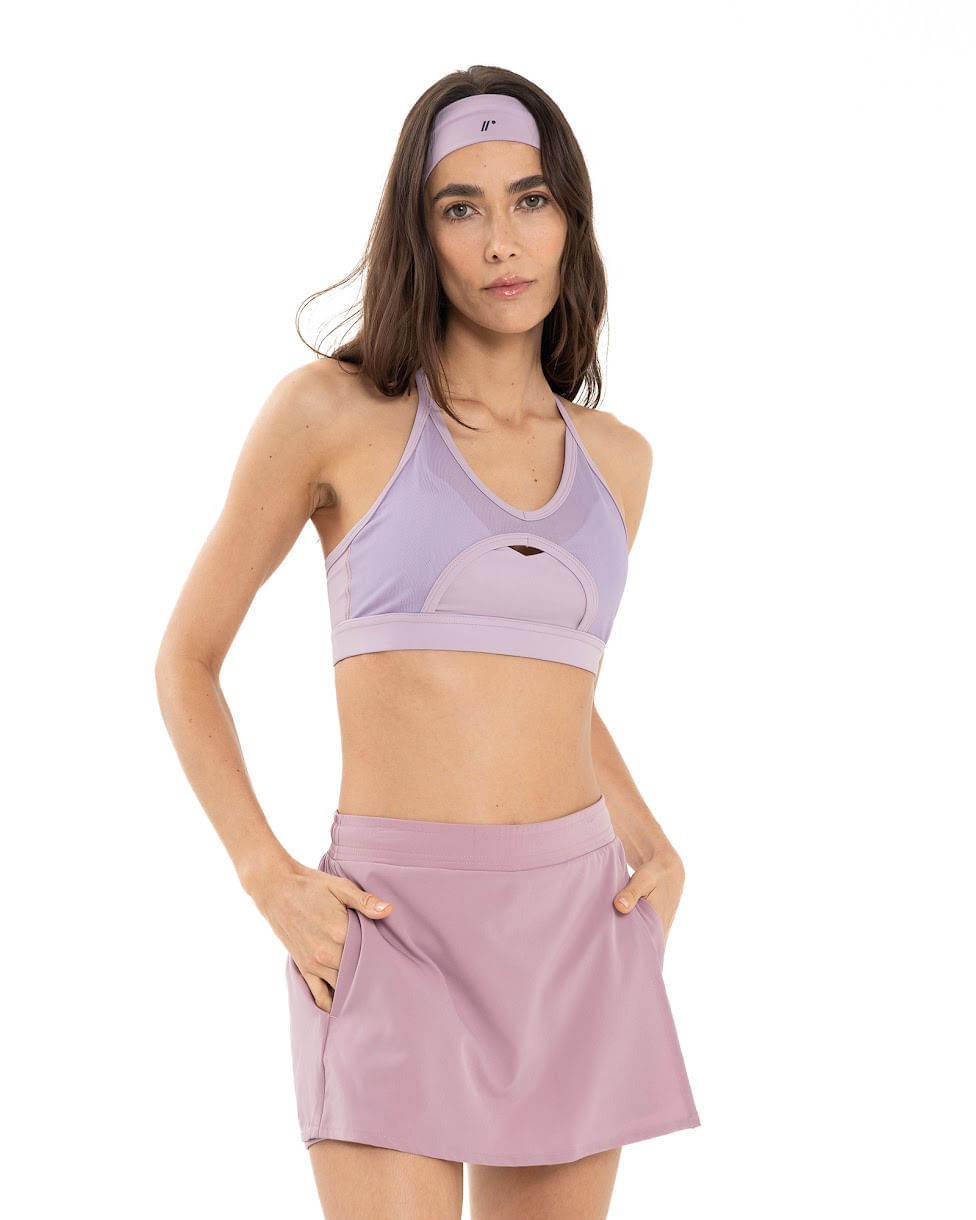 Top Cortes En Transparencia, Color Mora Para Mujer
