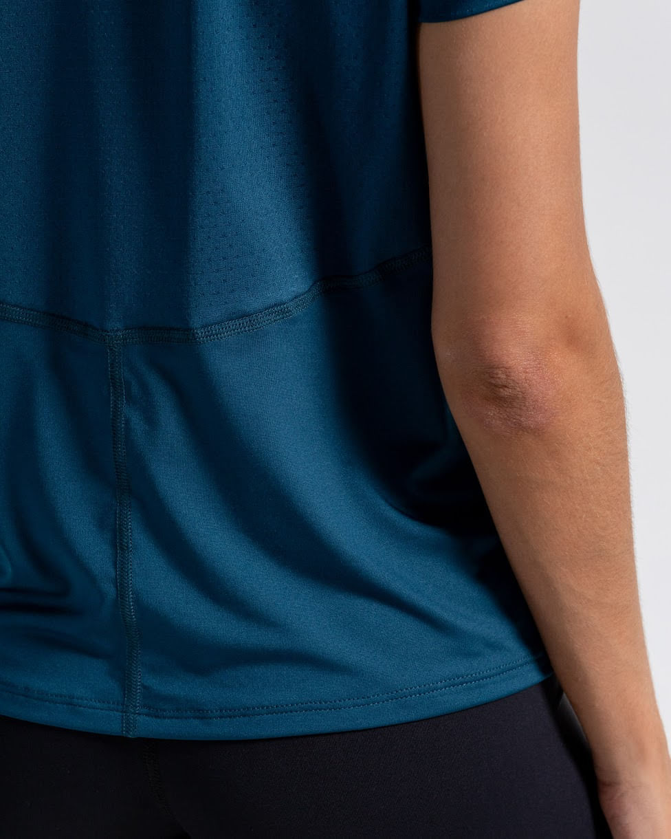 Camiseta Deportiva,  Color Petroleo Para Mujer