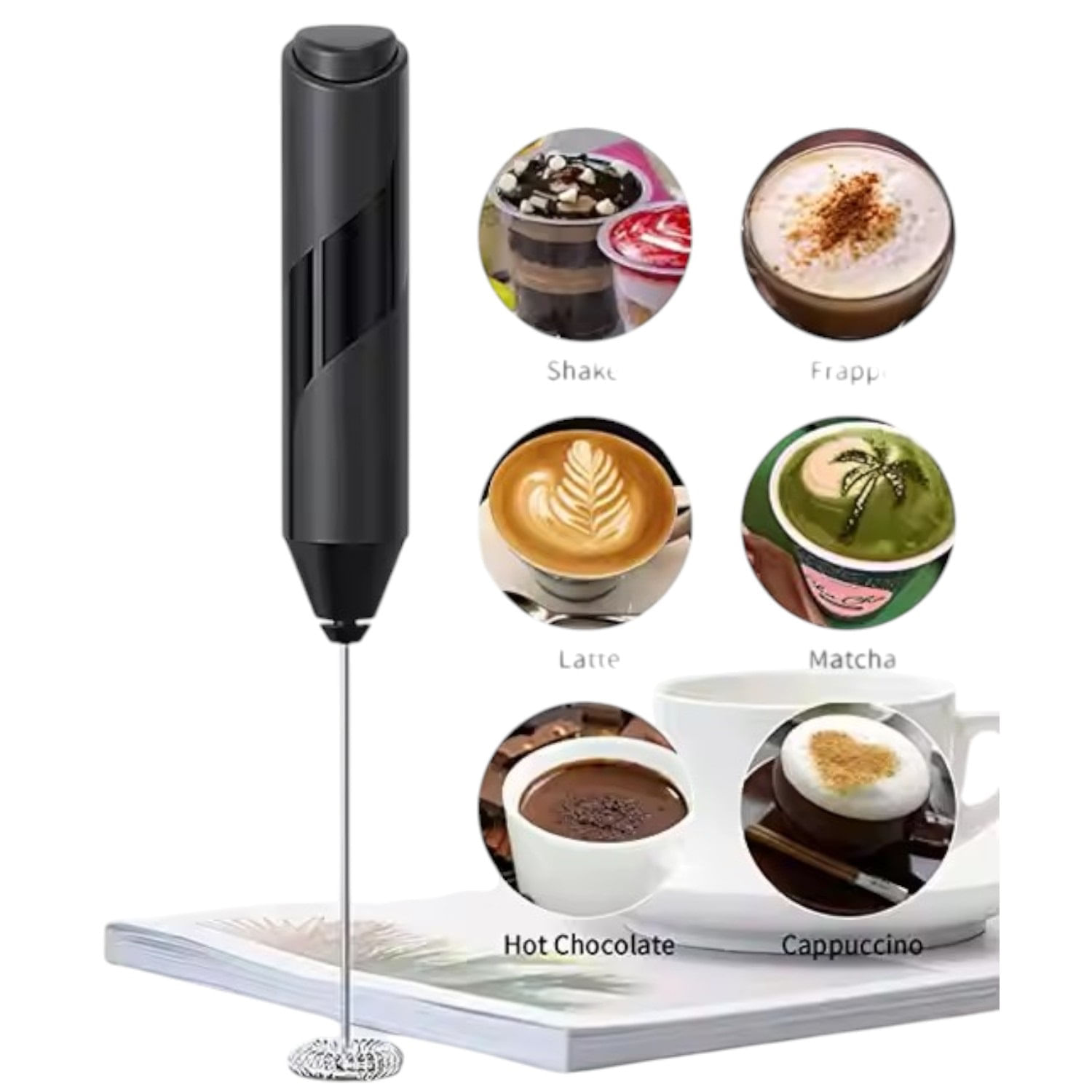 Espumador Electrico Para Leche Practico Y Rapido