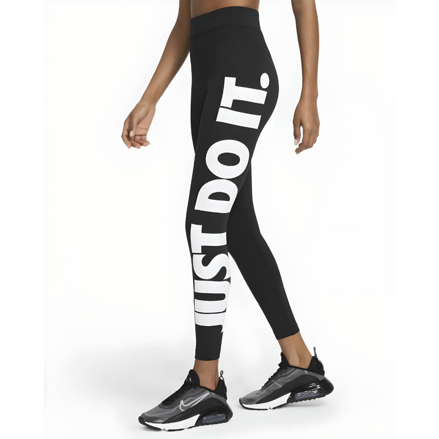 Licra Nike Mujer Sportswear Essential Negro Blanco