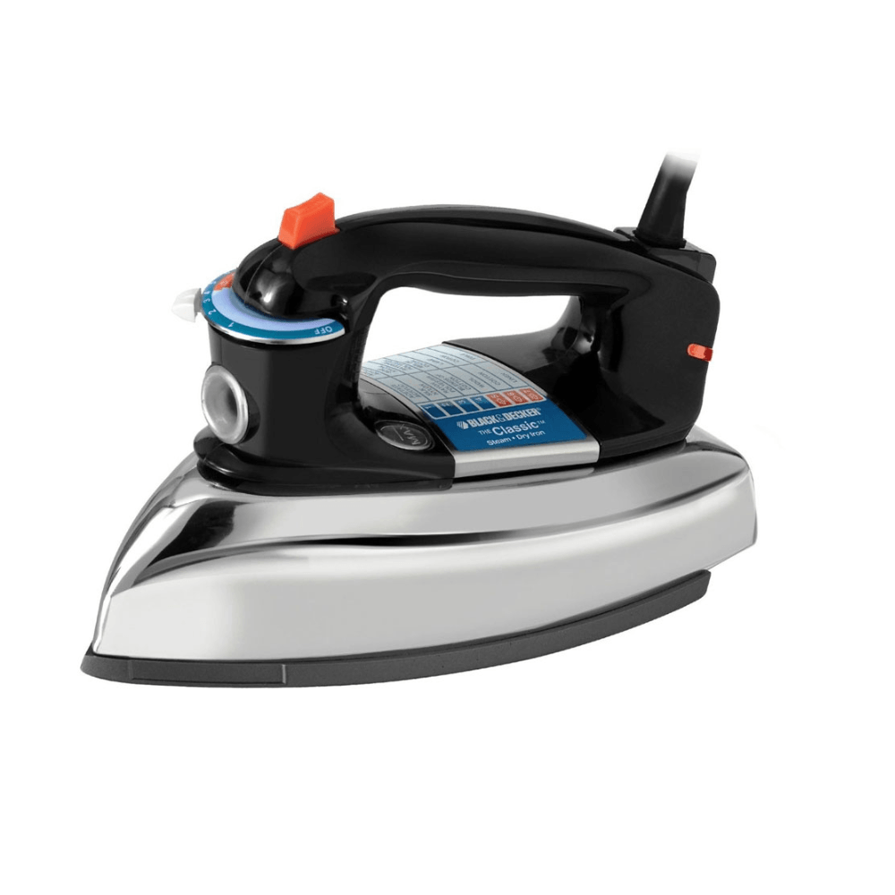 Plancha Vapor Electrica Metalica Universal Antiadherente Negro