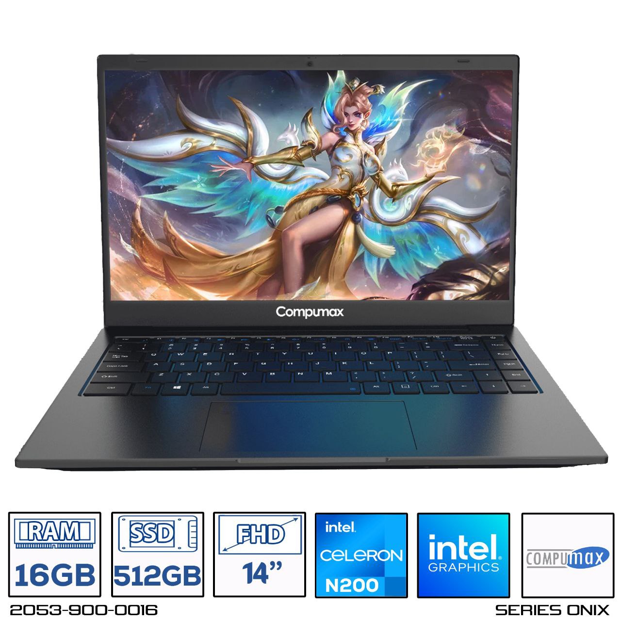 Computador Portatil Compumax Intel Celeron N200 Ram 16GB - 512GB FHD 14