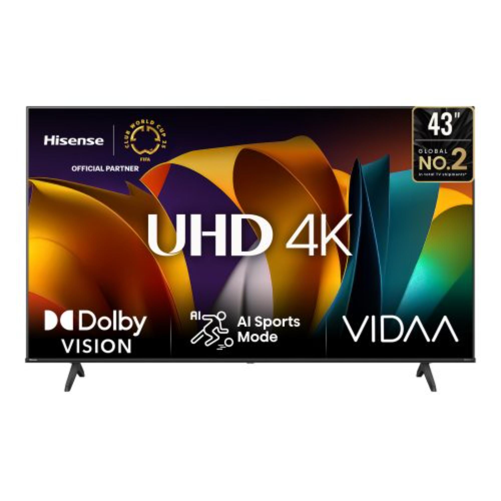TV HISENSE 43" 4K UHD SMART TV 43A6N VIDAA