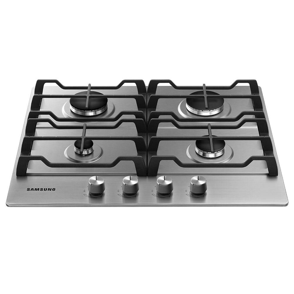 Estufa SAMSUNG 60.000 x 9.500 cm Acero inoxidable 4 puestos Mixta  Gas natural NA64C3020AS/CO
