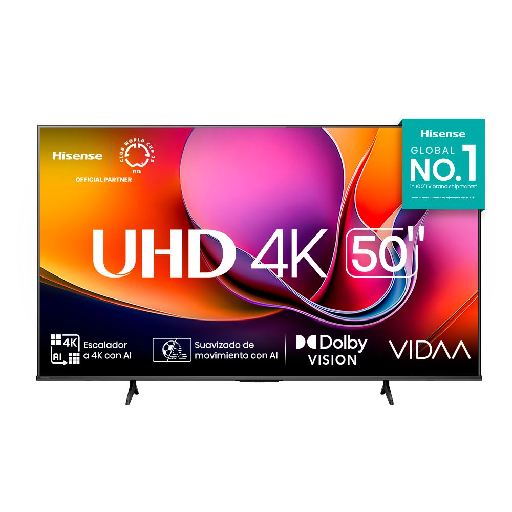 Televisor HISENSE 50 pulgadas LED Uhd4K Smart TV 50A6NV