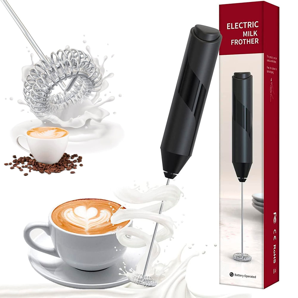 Batidor Espumador Eléctrico De Leche Huevos Café Mezclador