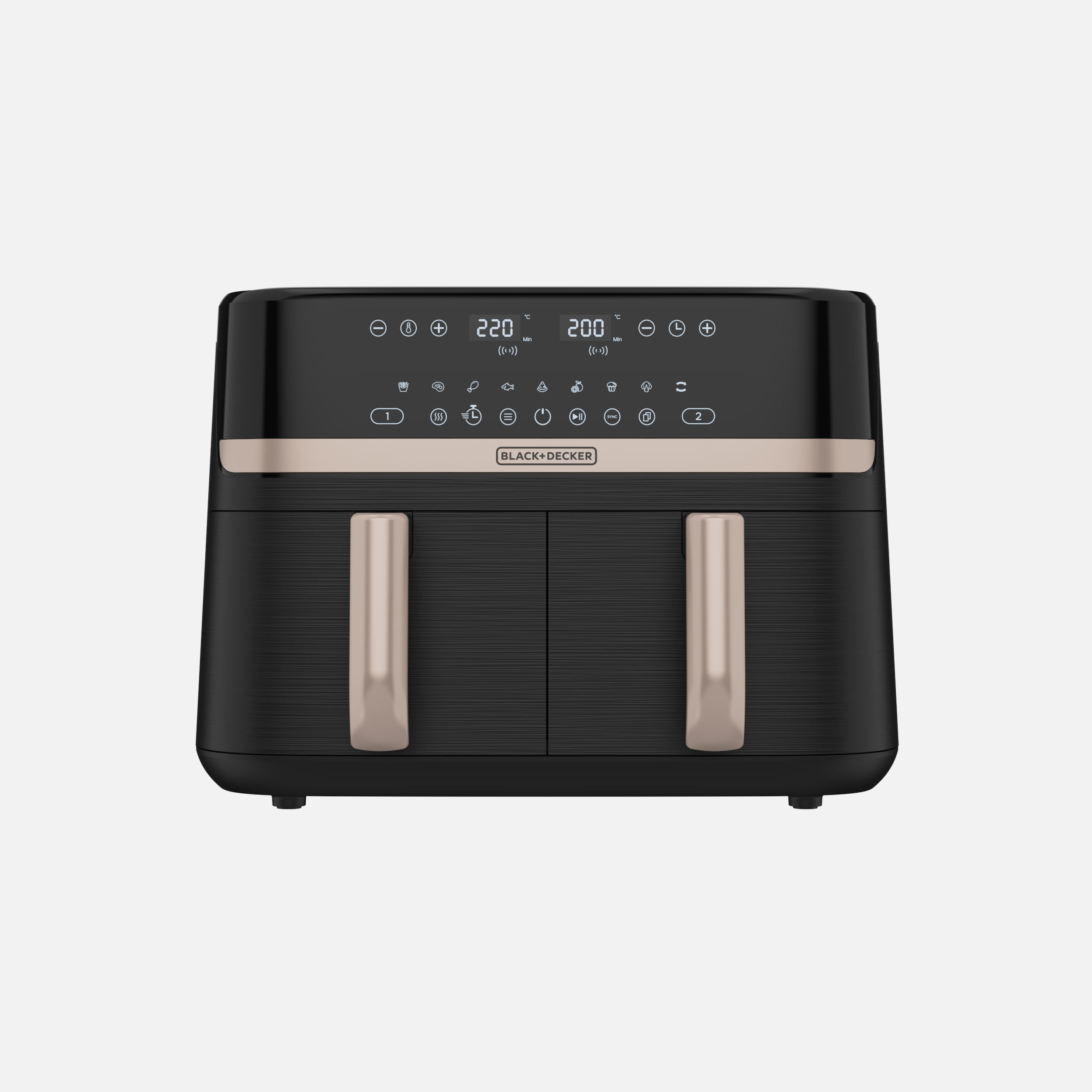 Freidora de aire Black+decker PURIFRY 9Lts doble AFBD92-1BDLA