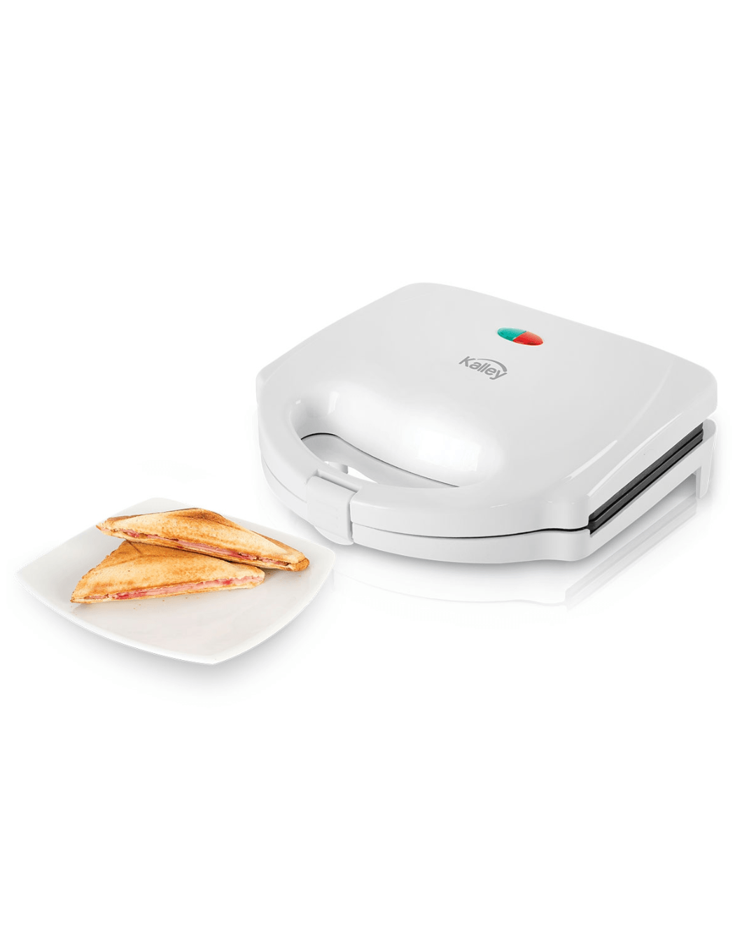 Sanduchera Kalley K-SM101 Antiadherente 760w Blanca