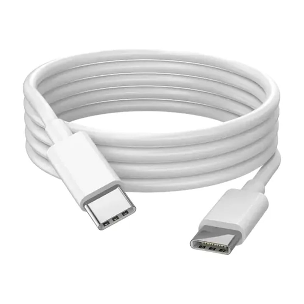 Cable Carga Rapida Tipo C a Tipo C 3 Metros Blanco Celular Largo