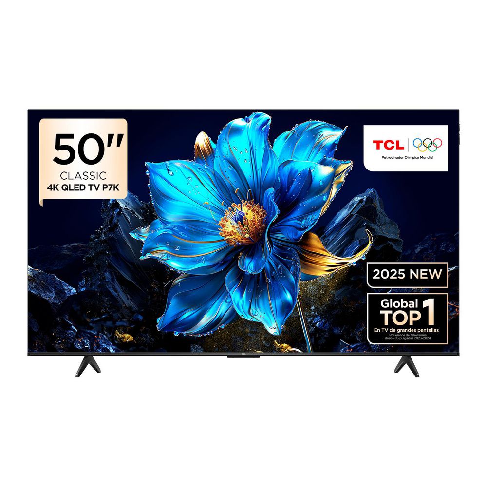 Televisor TCL 50 pulgadas QLED Uhd4K Smart TV 50P7K