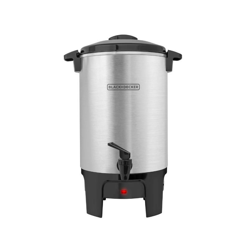 Percoladora BLACK & DECKER Capacidad 30 Tazas, Filtro Incluido  plata CMU3000