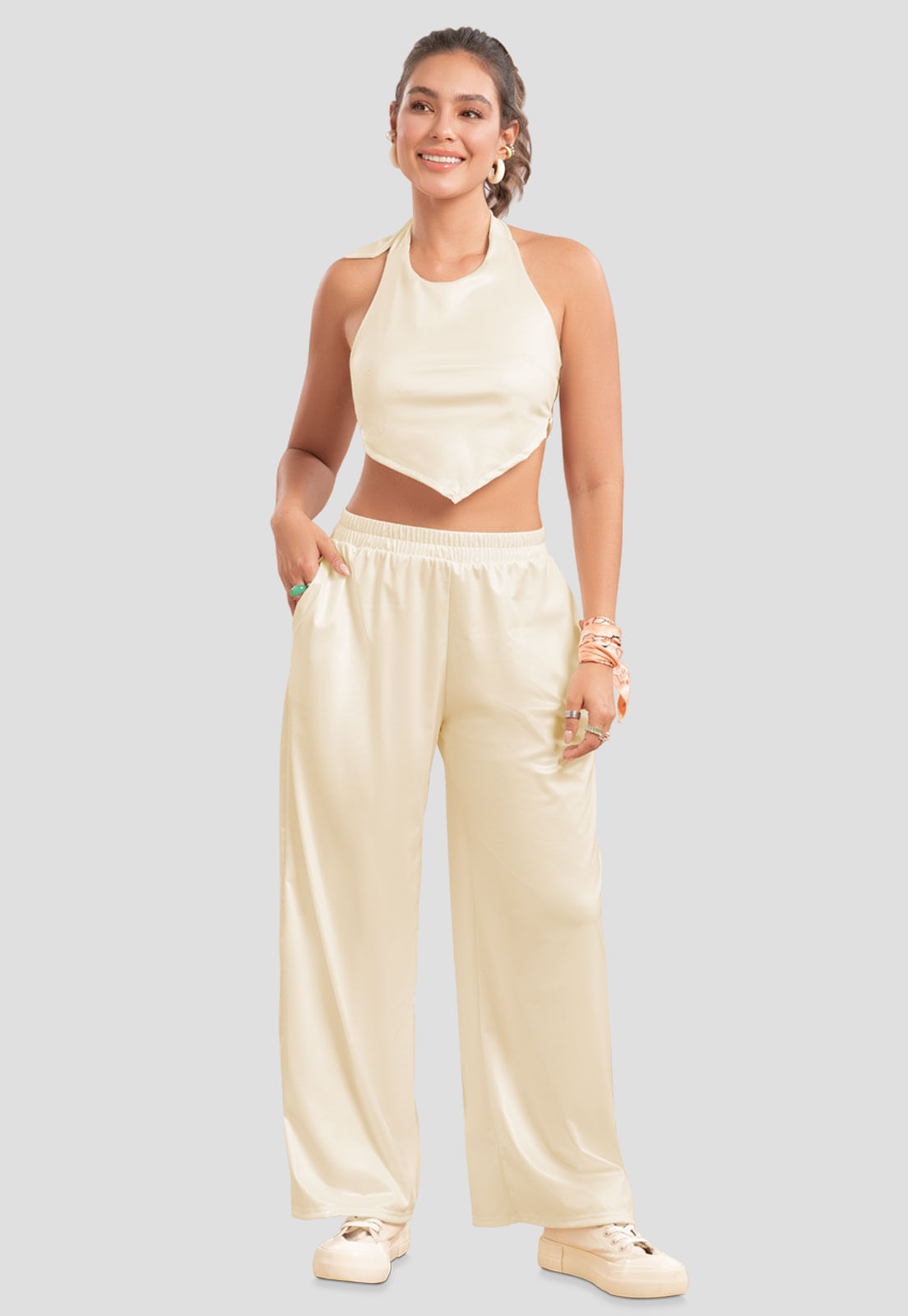 Conjunto Mujer Caqui Atypical 105699