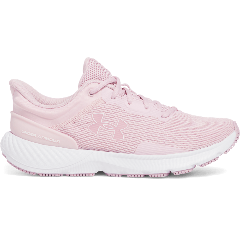 UA Harged Escpe 4 Nm Tenis rosado de mujer para correr