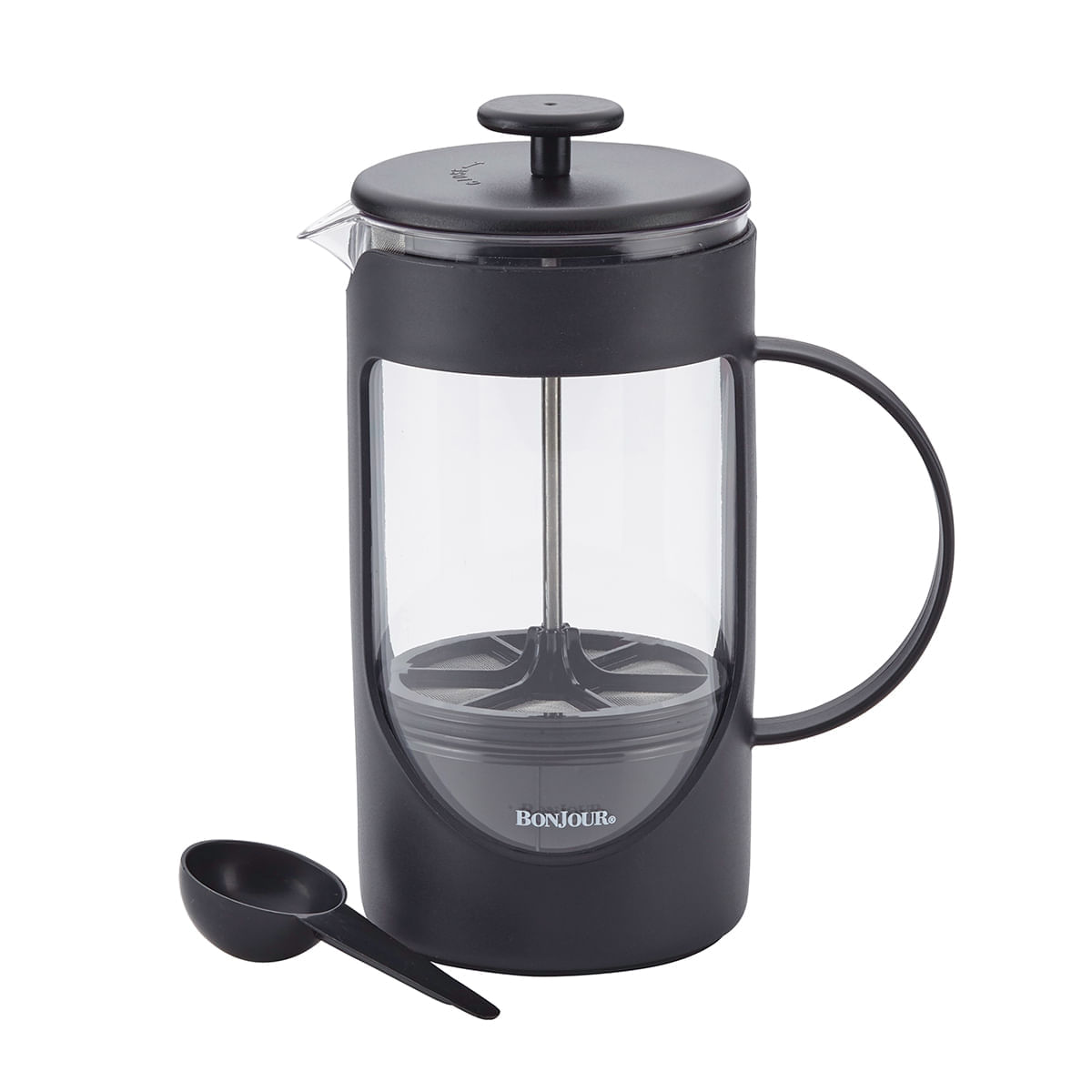 Prensa Francesa 40 onzas/ 9 tazas/ 1.1L, en plástico Tritan™ con filtro Lock and Toss. BonJour.
