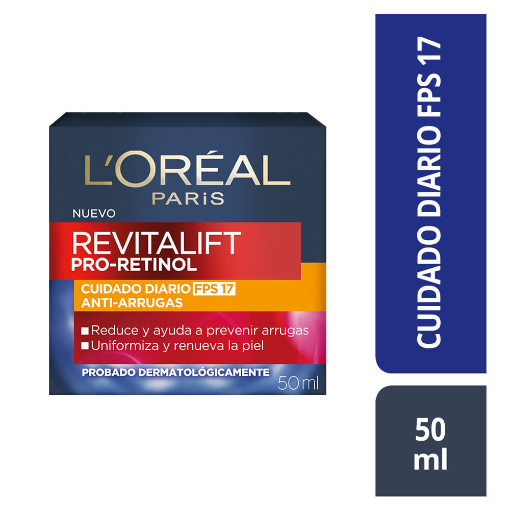 Crema Facial Revitalift Dia Antiarrugas Fps17 X 50ml