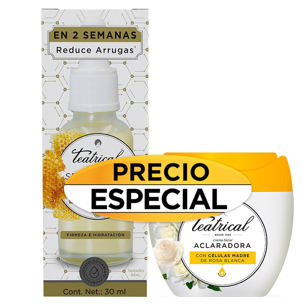 Oferta Teatrical Serum X 30ml+Crema Facial X 100g Precio Especial