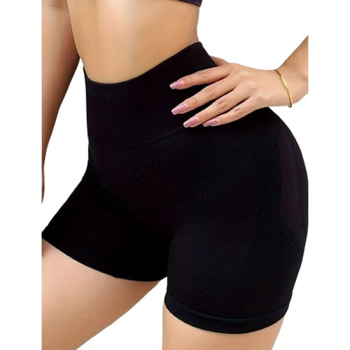 Panty Levanta Gluteo Short Deporte Diseño Ajustado Versatil Negro
