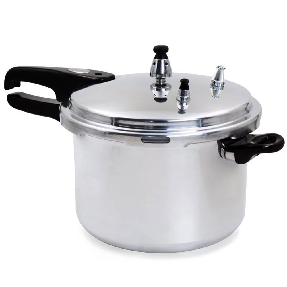 Olla Presion 9 Litros Aluminio Tapa Cierre Externo Seguridad