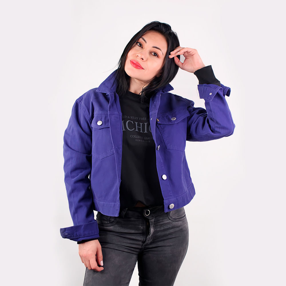 Chaqueta Clásica Mujer Lec Lee Morado