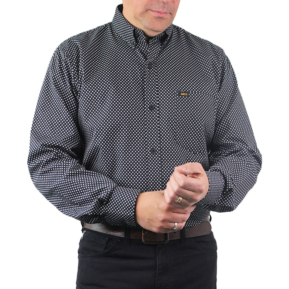 Camisa Print Para Hombre Lec Lee