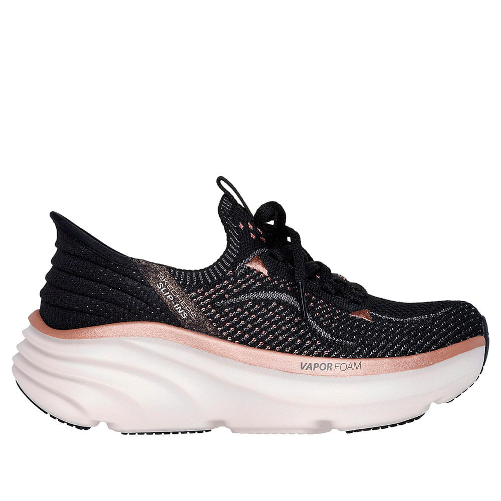 TENIS SKECHERS MUJER 150584BKRG D'LUX VAP
