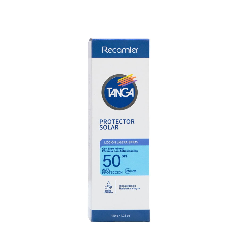 Protector Solar Tanga Mineral Fps50 Locion Spray X 120g