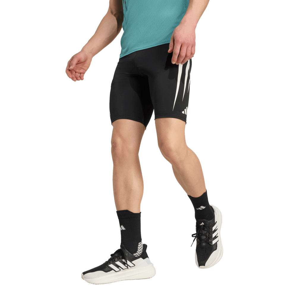 Adidas Licra Cortas De Running Adizero Archive negro de hombre para correr