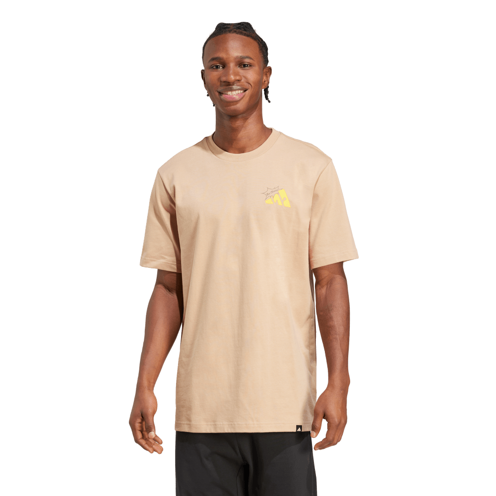 Adidas Camiseta Estampada Food Grilled Cheese Manga Corta cafe de hombre lifestyle