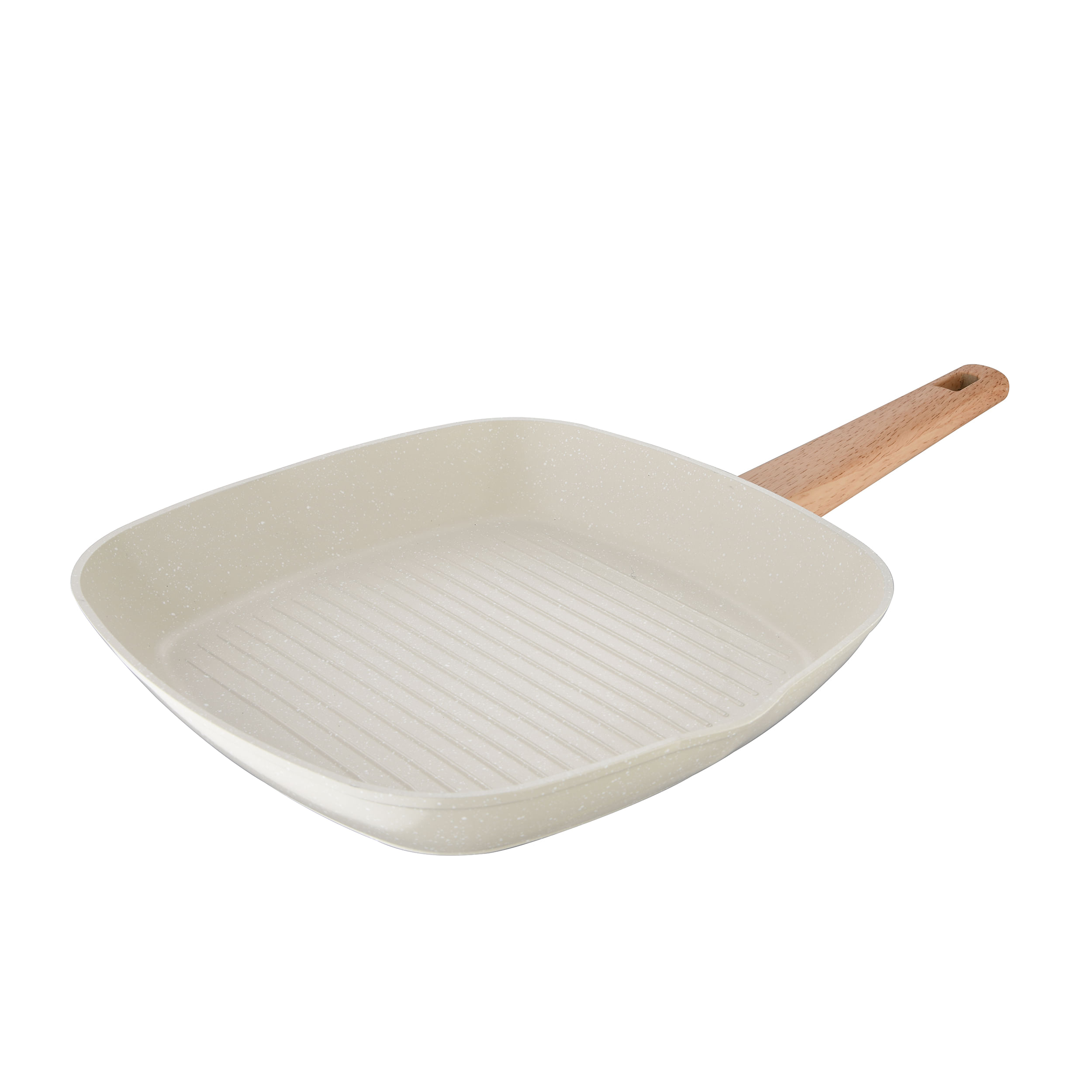 Sartén Asador 28x28 cm Aluminio Forjado Ind Naturally – Ideal para Cocinas de Gas, Eléctricas e Indu