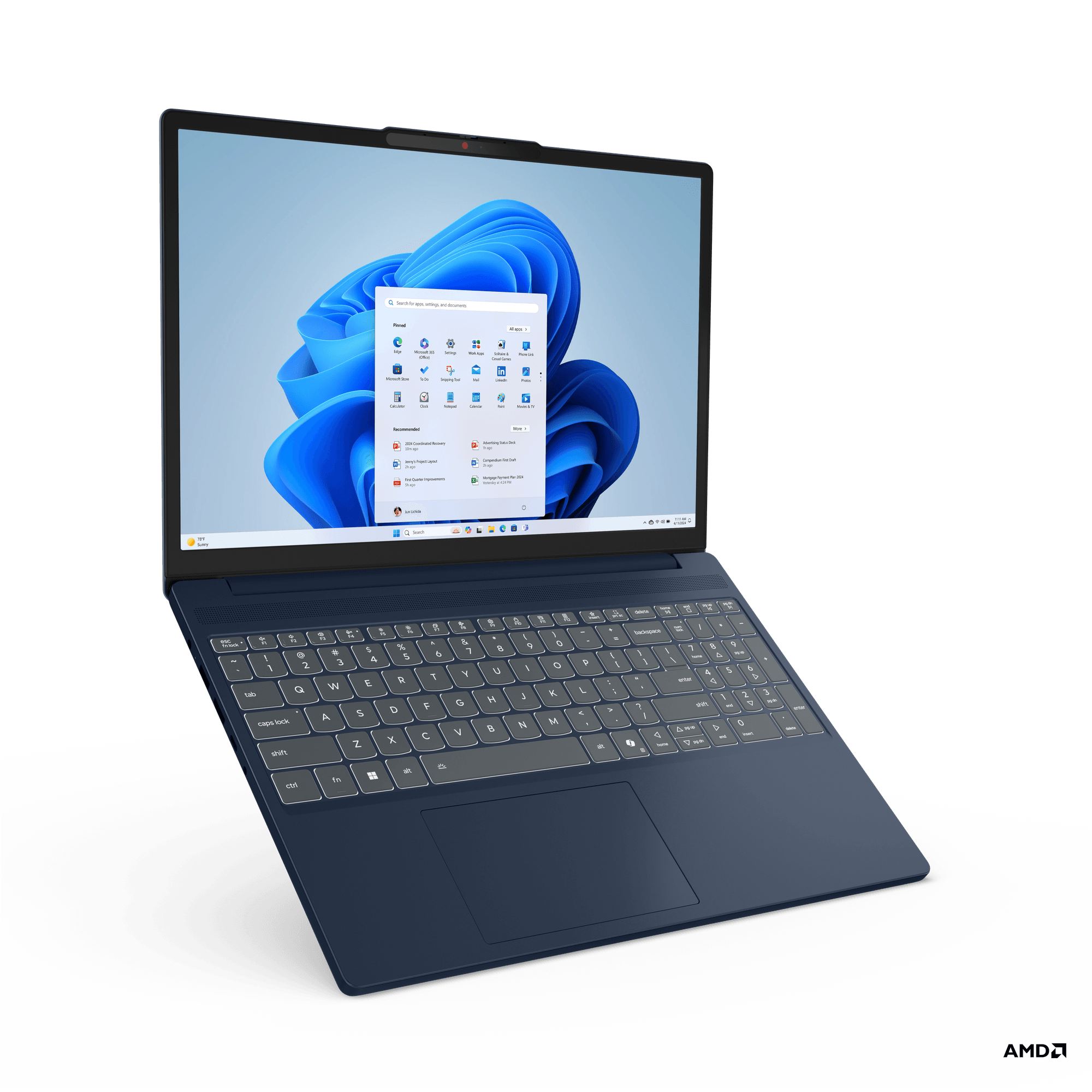 Portátil Lenovo Slim 3 Ryzen 7, 16GB, 512GB SSD, Azul