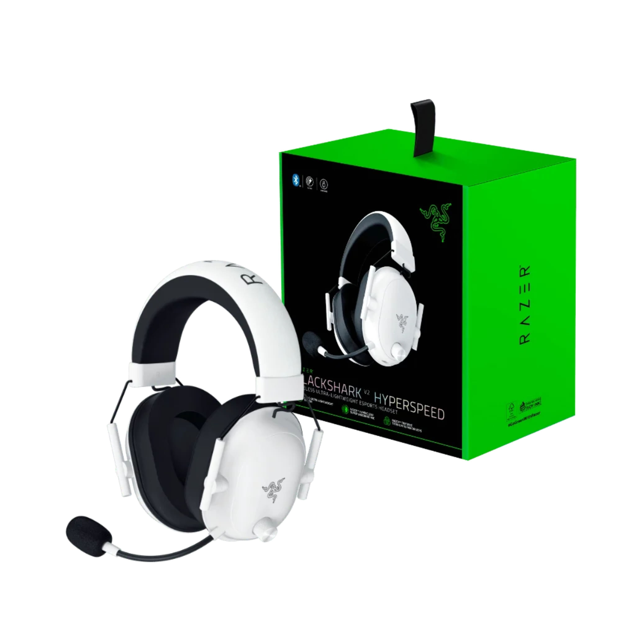 Audífonos Gamer Razer Blackshark V2 Hyperspeed Inalámbricos Blanco