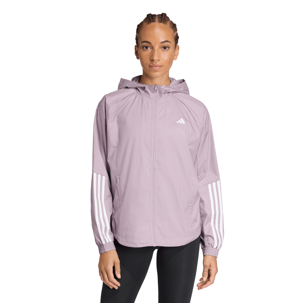 Adidas Rompevientos Wind.Rdy Hyperglam morado de mujer para entrenamiento