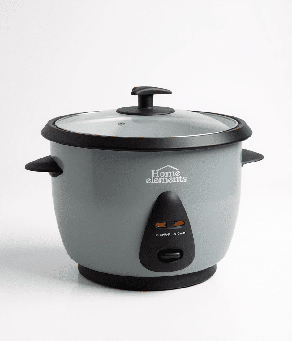 Olla Arrocera 1.8L Home Elements: Arroz Suelto y Automático para Comidas Diarias de 1-4 Personas