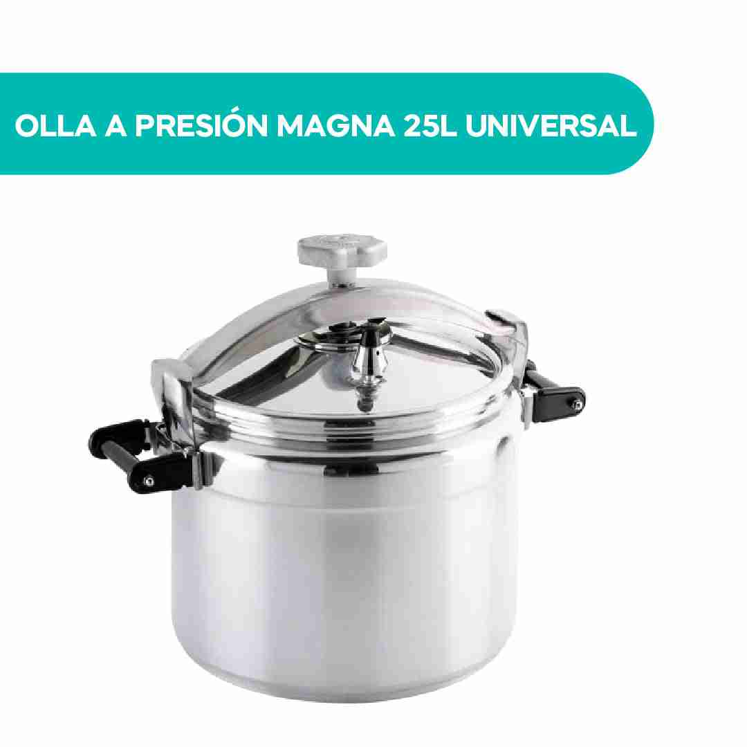 Olla a Presión Magna 25L Universal Institucional: Cocina Eficiente y Segura para Grandes Volúmenes