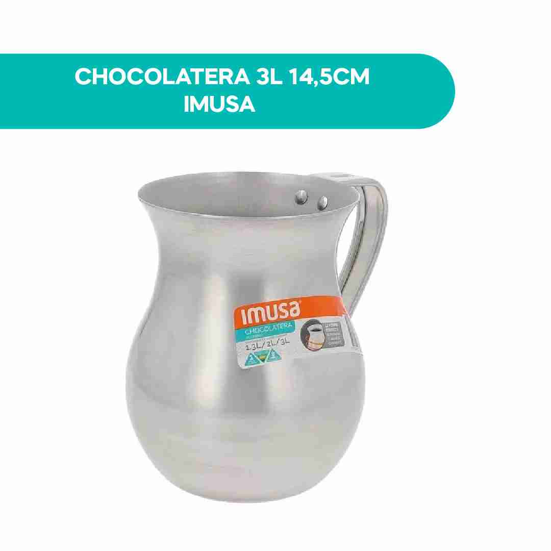 Chocolatera 3L 14.5cm Imusa: Capacidad Amplia y Tradicional para Chocolate Caliente Familiar