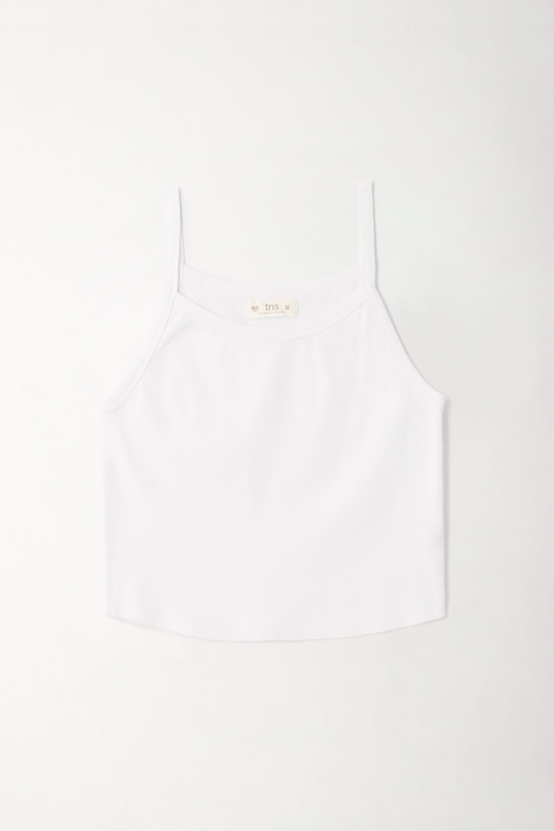 Camiseta crop de tiras para mujer
