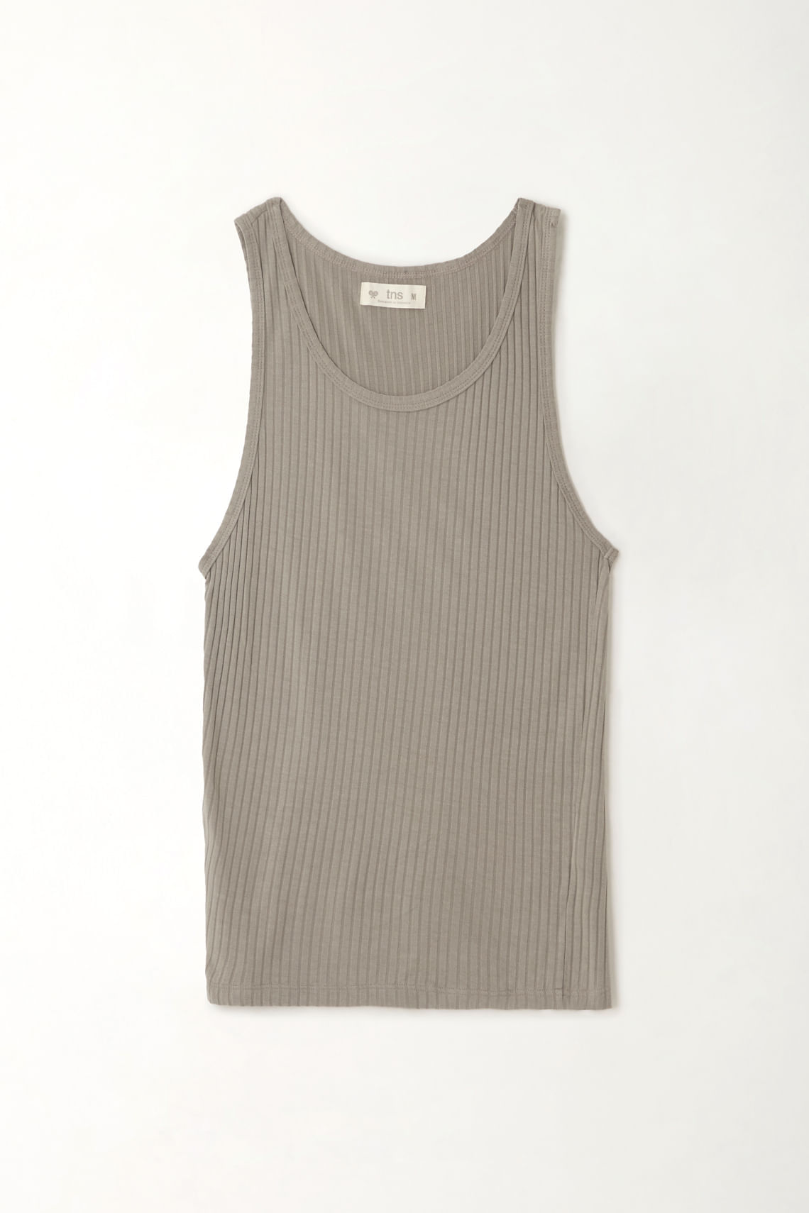 Camiseta manga sisa gris para mujer