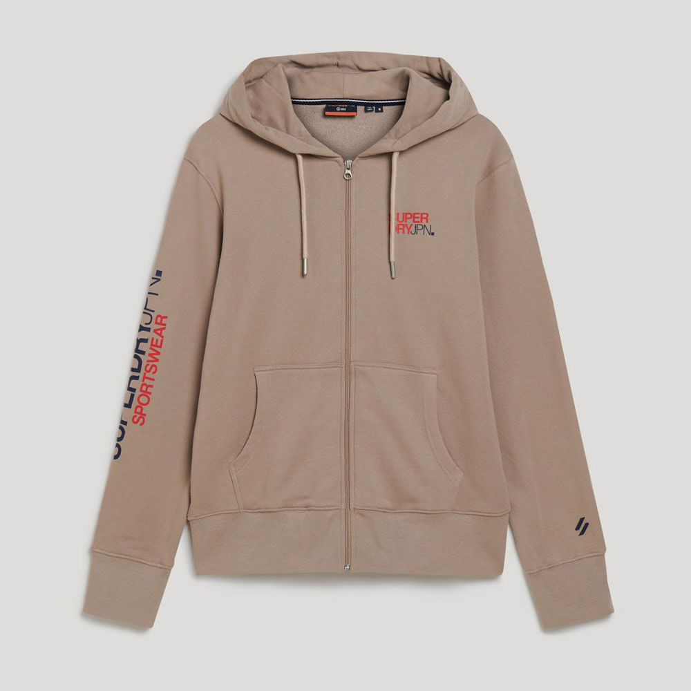 Buzo Abierto Para Hombre Sportswear Logo Loose Zip Hood Superdry