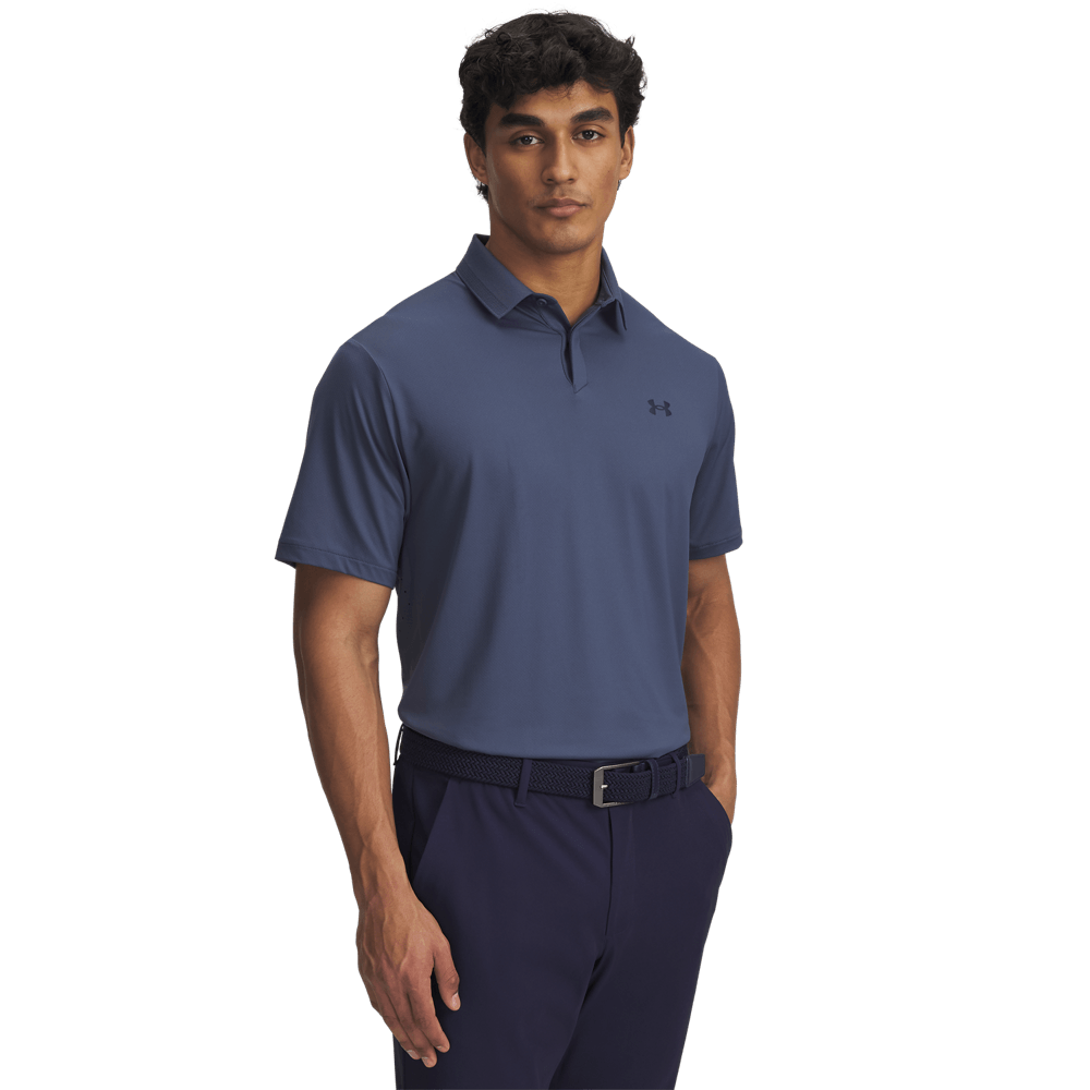 UA Drive Chill Polo Camiseta Manga Corta gris de hombre para golf