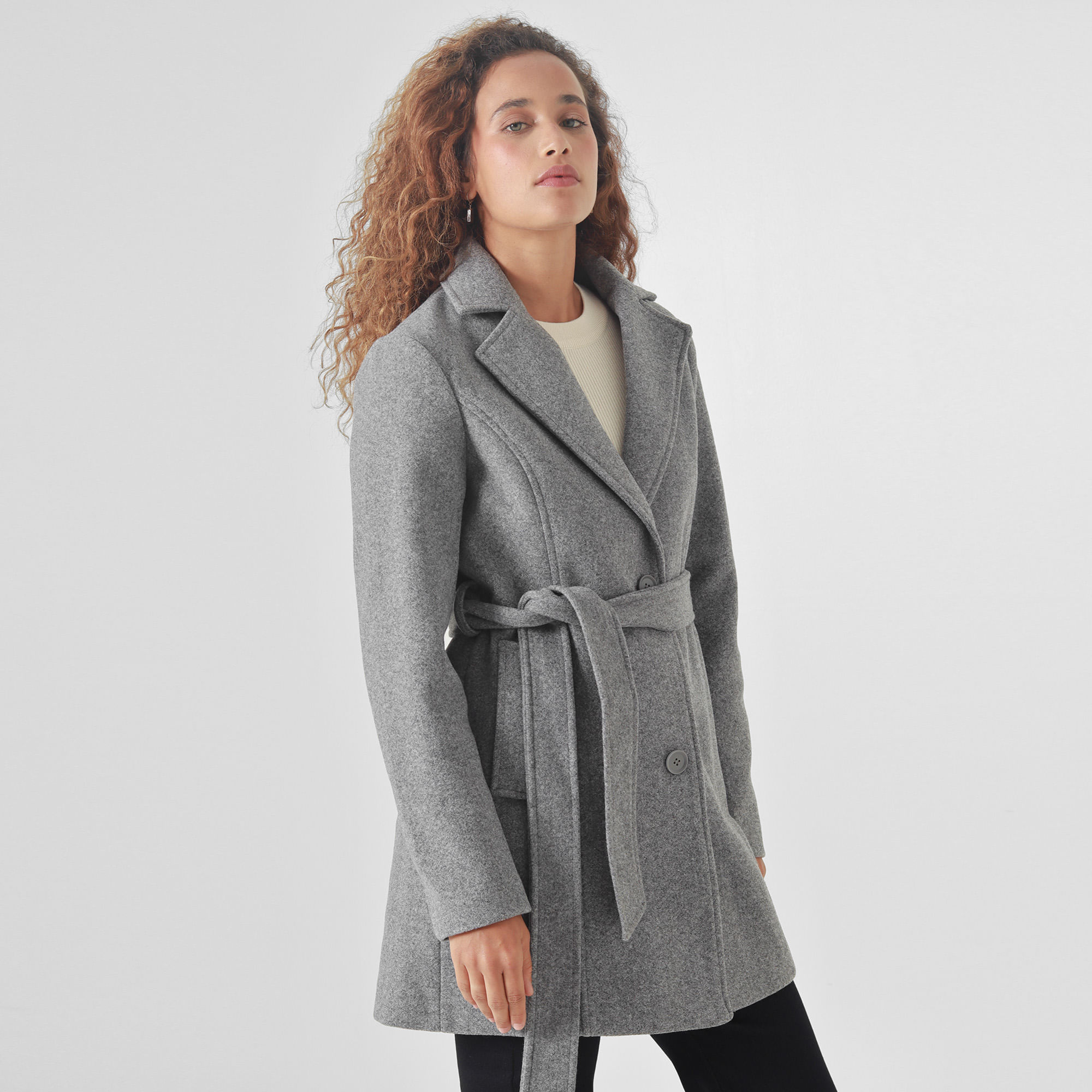 Chaqueta Cuello Solapa Manga Larga