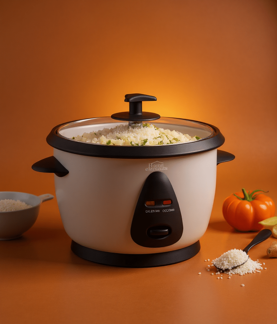 Olla Arrocera 1L Home Elements: Arroz Suelto y Fácil para Comidas Diarias de 1-2 Personas