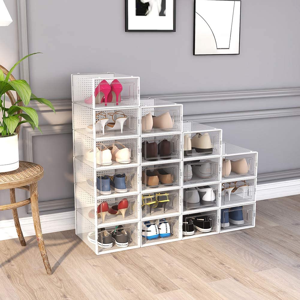 Cajas De Plástico Para Zapatos paquete De 12 - Importado
