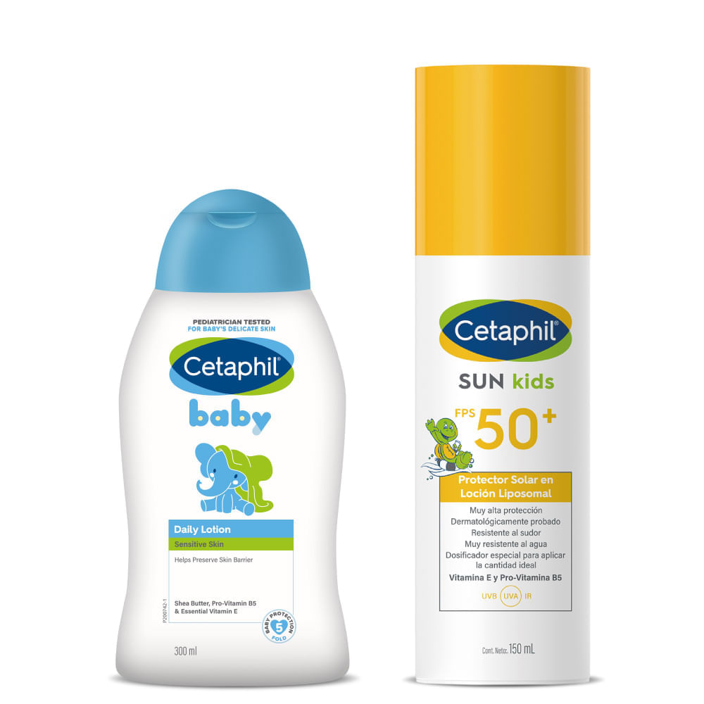 Kit Baby Loción hidratante + Sun Kids - Cetaphil