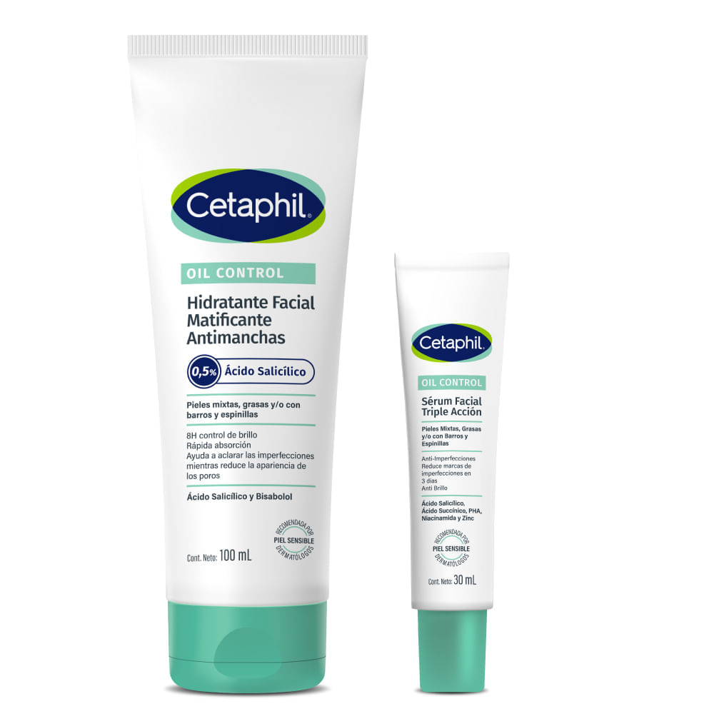 Kit Hidratante Oil Control + Serum Facial Oil Control - Cetaphil
